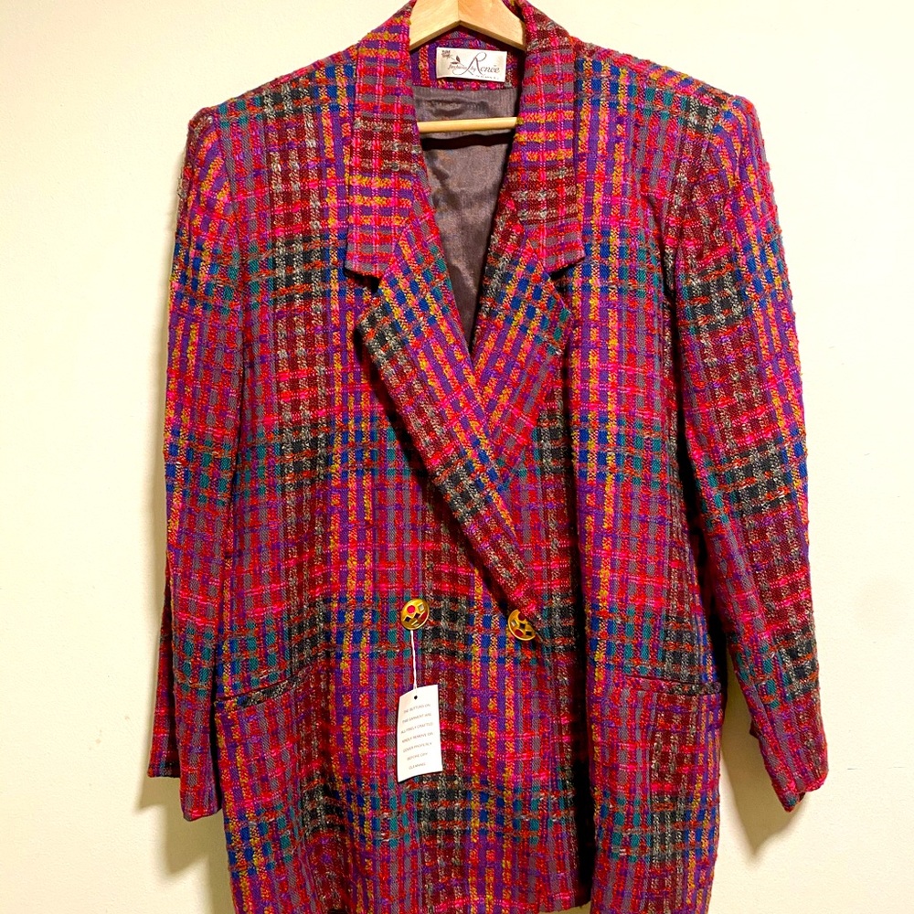 VINTAGE OVERSIZED BLAZER MULTICOLORED
